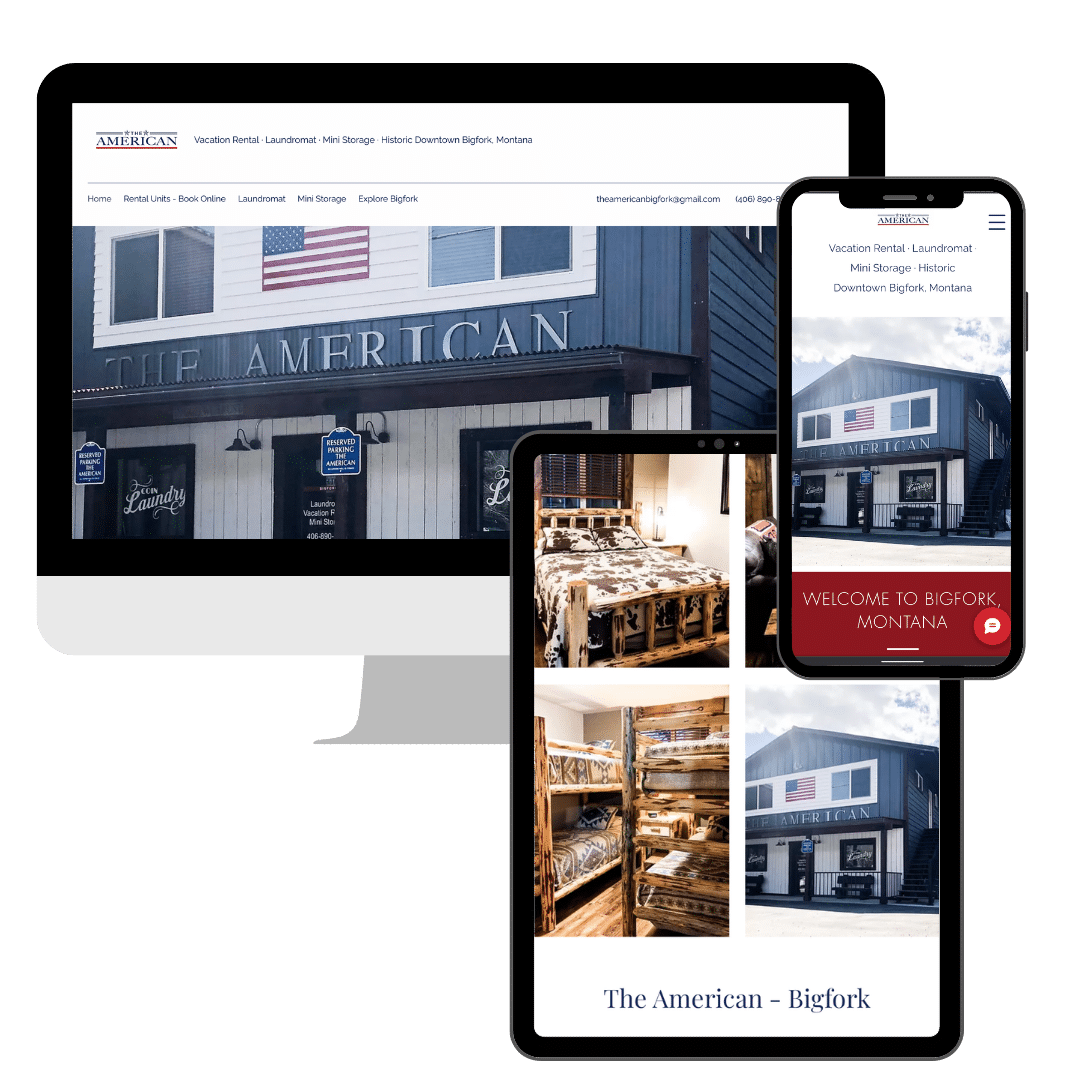 The American website design